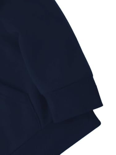 TAGDO® Men's Casual Woolen Hoodie with Unique Letter Patterns | Hoodie for Man | Sweatshirt for Man (Hexa-HDY-2043-Navy-M) - Image 4