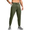 Nobero Men's Regular Fit Mid Rise Track Pants (1M-BWJG-R0084_Olive Green_XL)