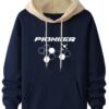TAGDO® Men's Casual Woolen Hoodie with Unique Letter Patterns | Hoodie for Man | Sweatshirt for Man (Hexa-HDY-2043-Navy-M)