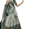Women's Lehenga Choli | Tussar Silk With Patola Print with Foil Work With Solid And Unstitched Blouse Lehenga Choli With Dupatta (1217 GREEN)
