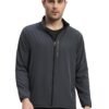 FITINC Sports Jacket for Men with Two Hidden Zipper Pockets - Grey(Medium)