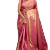 SGF11 Women's Kanjivaram Soft Silk Saree With Blouse Piece (Pink)