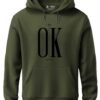 XENOVAURBAN Hoodie for Men/Women | Unisex Fit Cotton Fleece | Graphic Printed Pullover Hooded Sweatshirt - HOPU-OK1-OLV-L OliveGreen