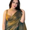 Sidhidata Women's Soft Fandy Silk Saree With Hand Work Lace Boarder & Comes With Unstitched Blouse Piece (Chhaava Mustard_Mustard_Free Size)