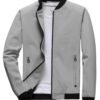 Lymio Jackets || Jacket for men || Lightweight Outwear Jacket (J-02-Grey-M)