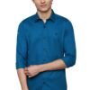 Allen Solly Men's Regular fit Poplin Shirt (ASSFQMOP403092_Blue_38)