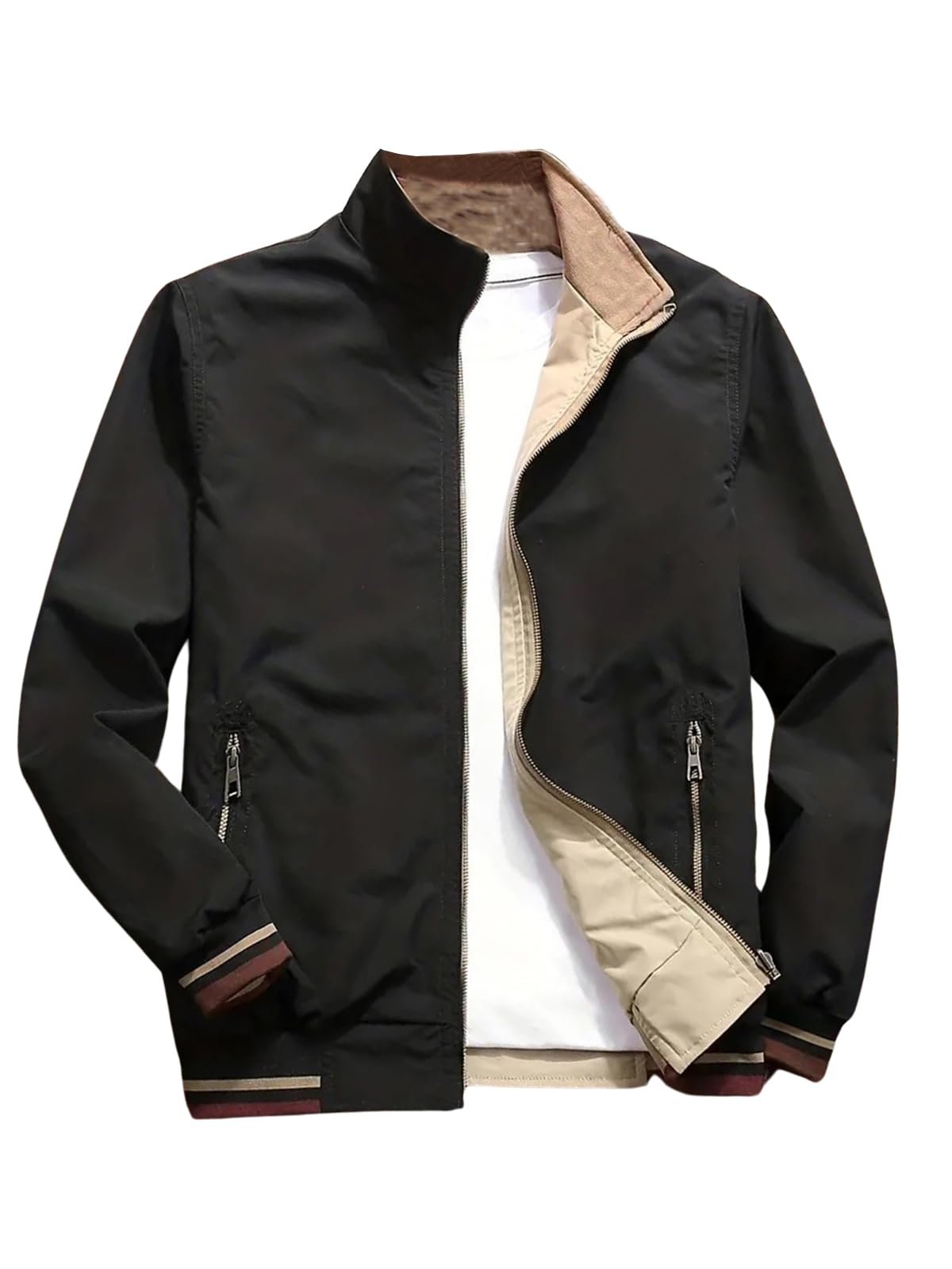 Lymio Jackets || Jacket for men || Lightweight Outwear Jacket (J-5-Black-XL) - Image 3