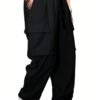 GRECIILOOKS Casual Trousers Pants Black