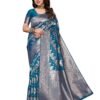 Yashika Women's Banarasi Kanjivaram Cotton Silk Saree with Unstitched Blouse Material (AZ-YS-P1-SULOCHNA RAMA)