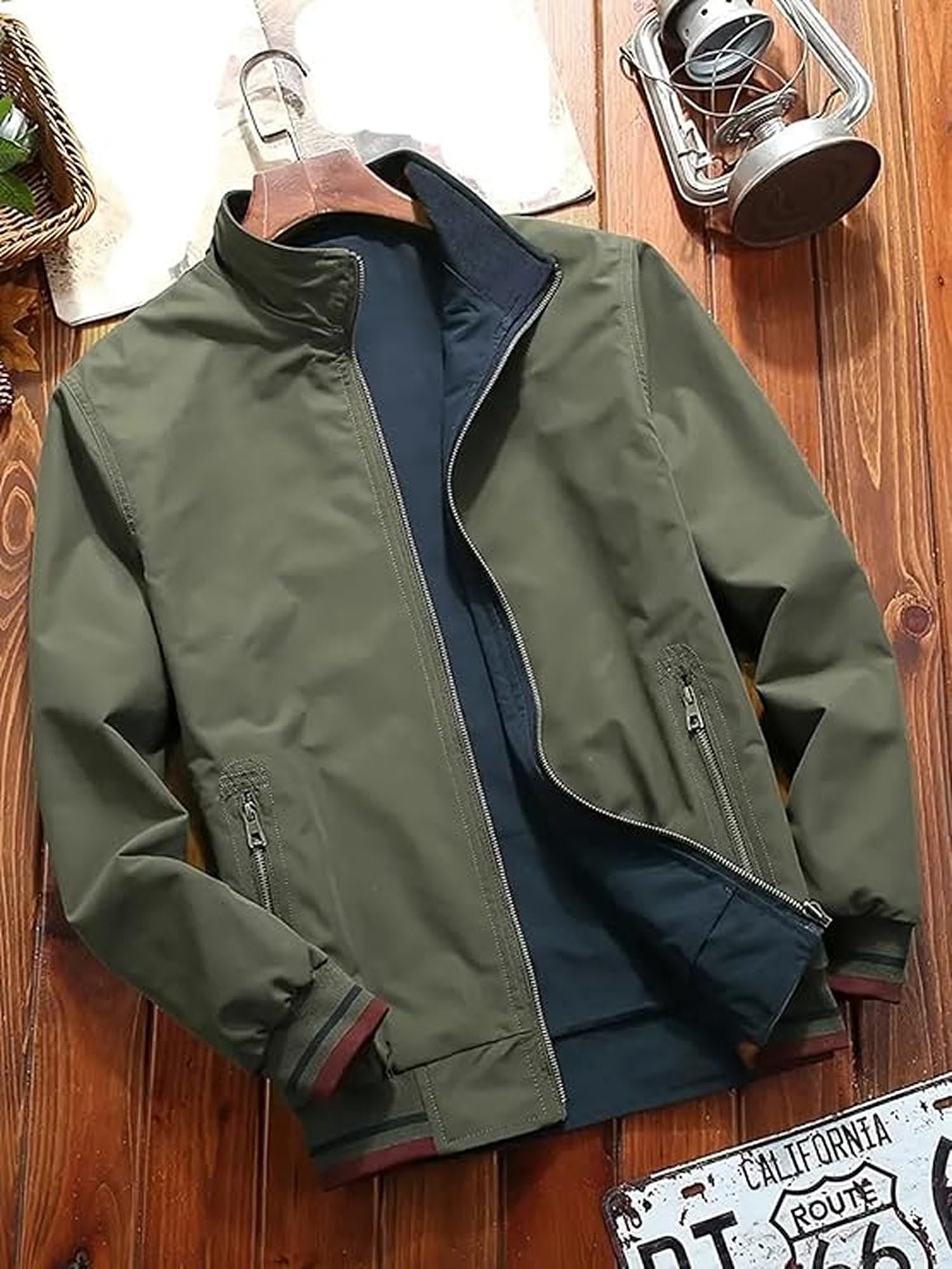 Lymio Jackets || Jacket for men || Lightweight Outwear Jacket (J-06-Green-L) - Image 6