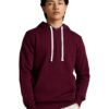 Amazon Brand - Symbol Men's Regular Cotton Blend Neck Hooded Sweatshirt (AW18MNSSW02_Beetroot_M)