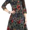 Yash Gallery Women's Cotton Printed Regular Fit Anarkali Kurta for Women (275YK146MULTI_Multi_XXXX-Large) Multicolour