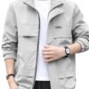 Lymio Jackets || Jacket for men || Lightweight Outwear Jacket (J-11-Grey-L)