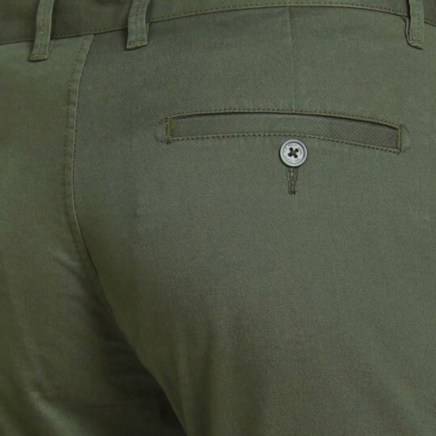 Jack and Jini Men Casual Stretchable Cotton Pants | Chinos | High Rise Trouserss (Regular Fit) (in, Numeric, 36, Regular, Green) - Image 6