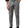 TOPLOT Men's Regular Casual Pants (Belt-Trouser-5173-Silver-38) Light Grey