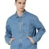 GAP Men washed full sleeve relaxed fit jacket,Medium Blue,M